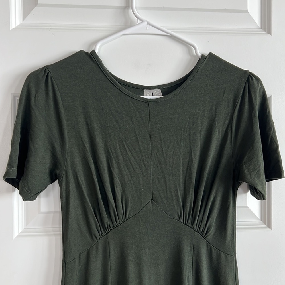 Dark green maxi dress